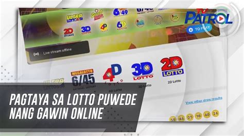 Pagtaya sa lotto puwede nang gawin online .